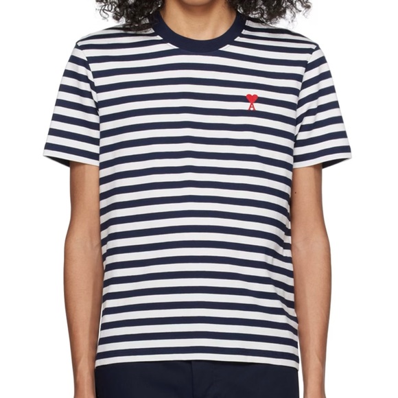 Ami men’s striped tshirt - Picture 5 of 6